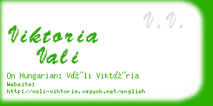 viktoria vali business card